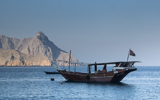 View from Khasab across the Strait